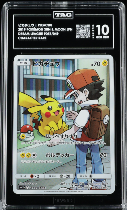 [TAG 10] 2019 POKÉMON SUN & MOON JAPANESE #054/049 DREAM LEAGUE CHARACTER RARE